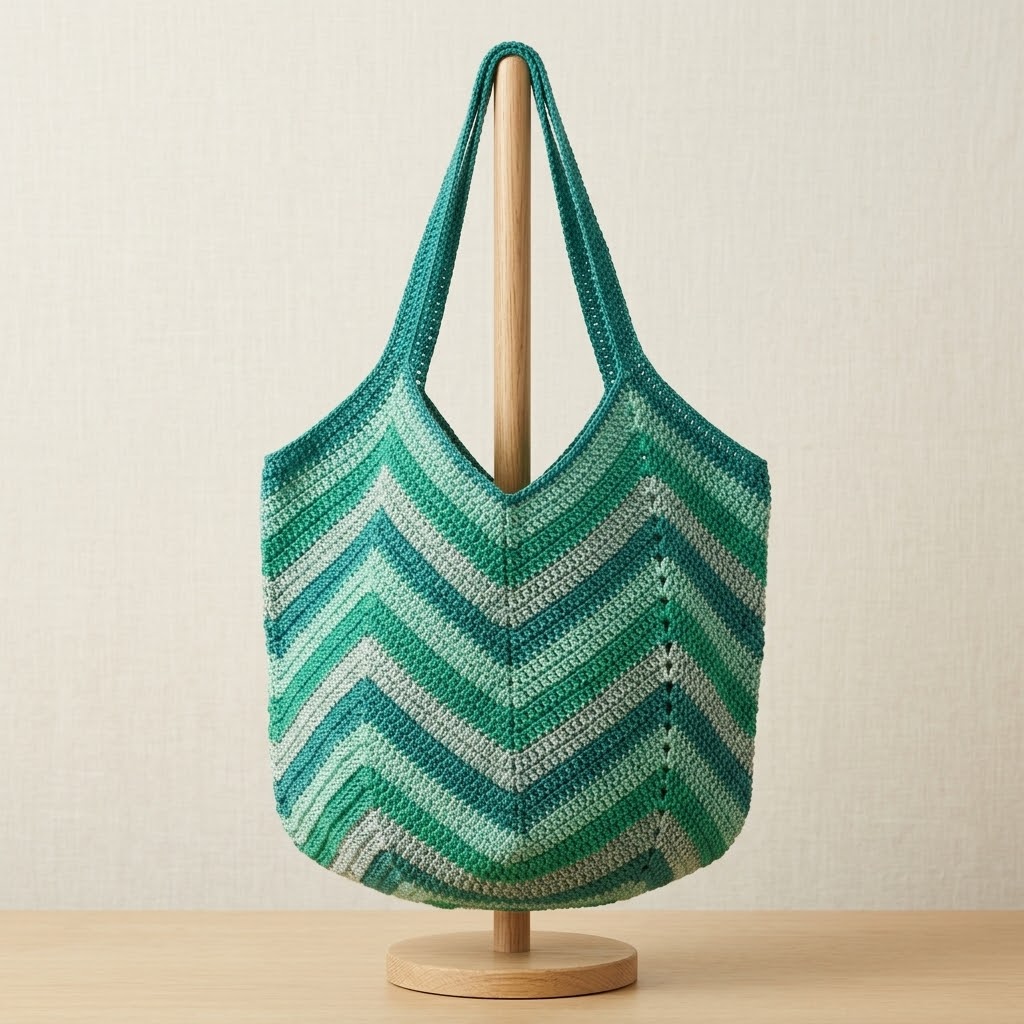 ზღვის ჩანთა მწვანე ტონებში