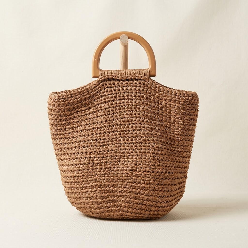 კარამელის ფერის ჩანთა